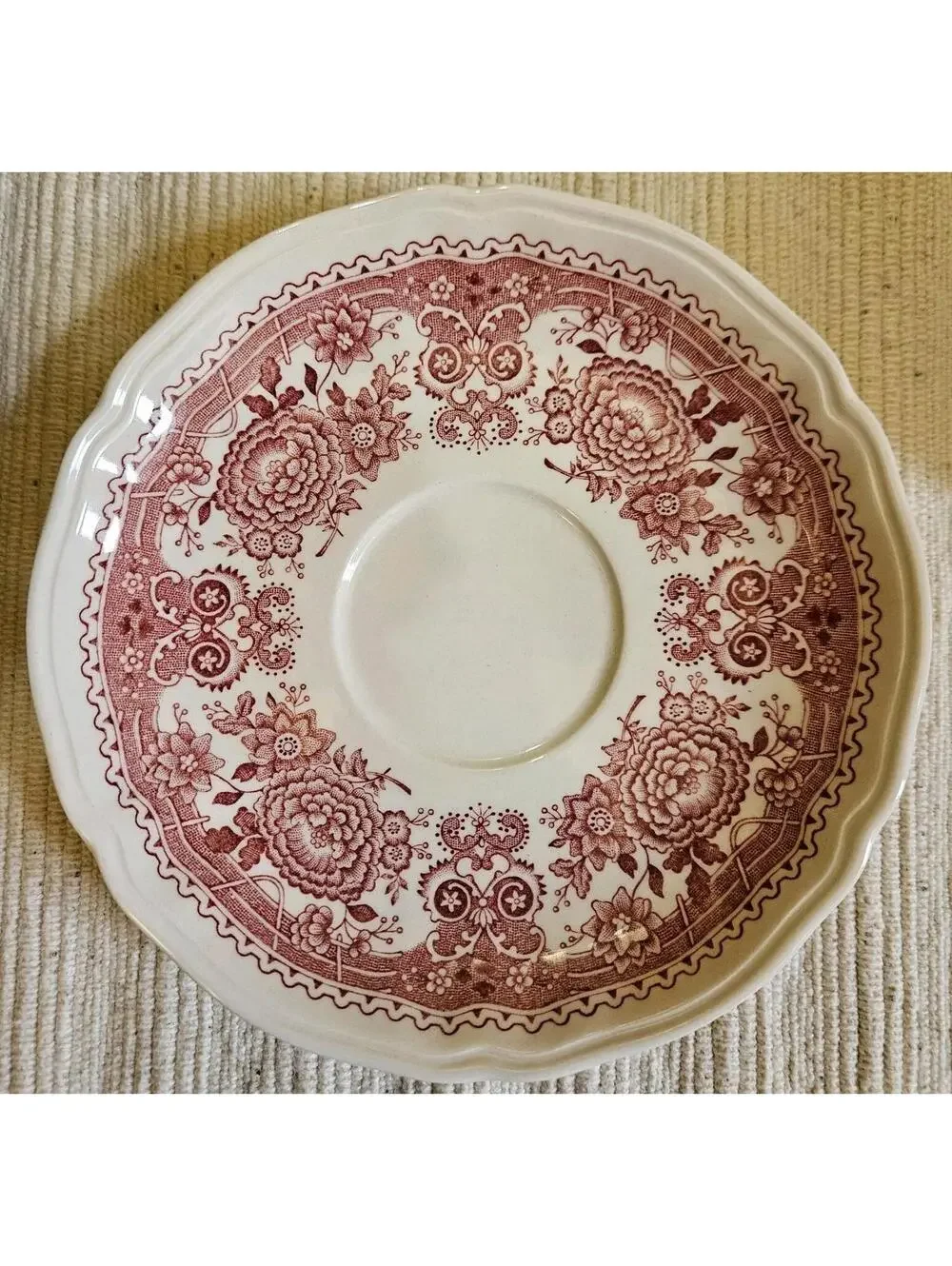 Villeroy & Boch Burgenland Red Set Teapot Cup Saucer Mini Sauce Boat Underplate - Picture 9 of 16